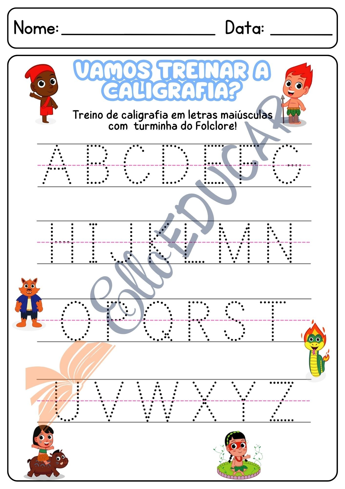 atividades do Folclore educação infantil 3