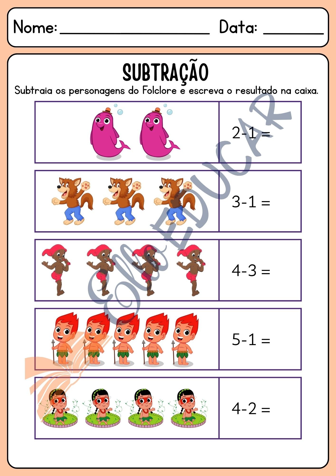atividades do Folclore educação infantil