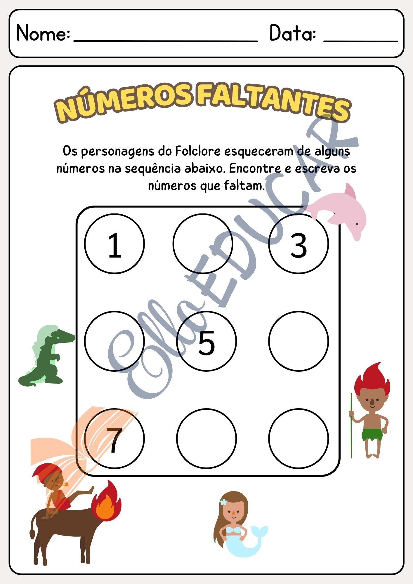 atividades do Folclore educação infantil