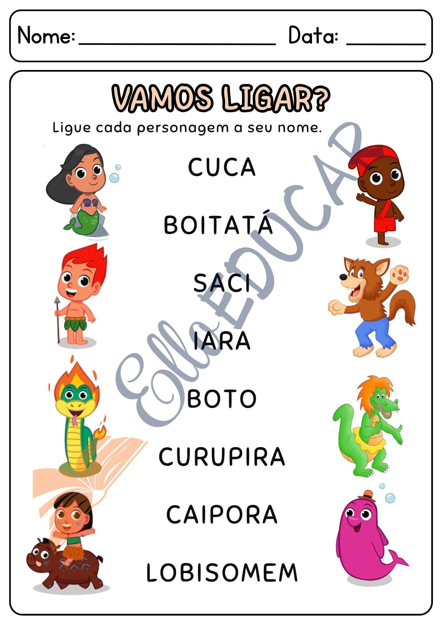 atividades do Folclore educação infantil