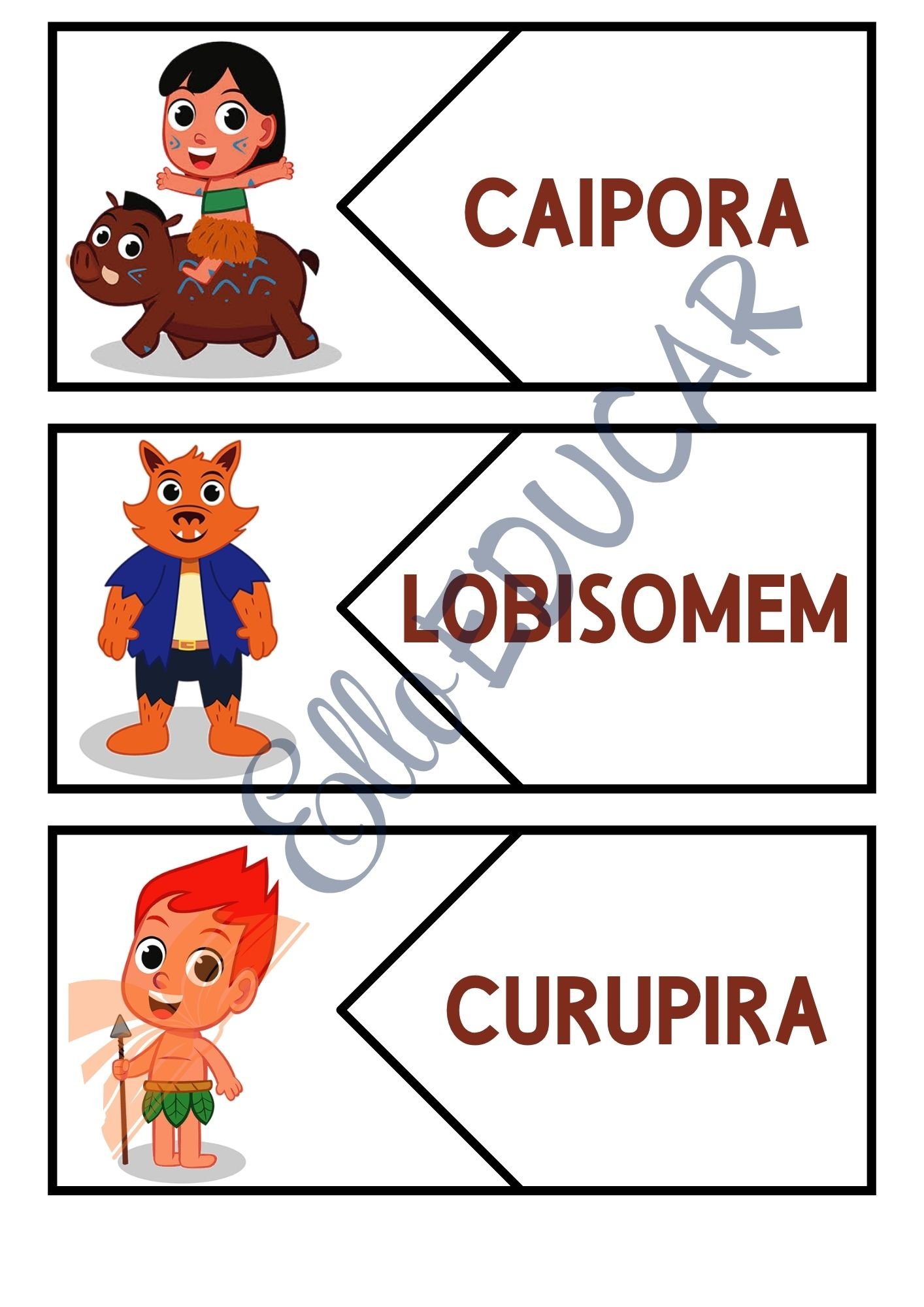 atividades do Folclore educação infantil